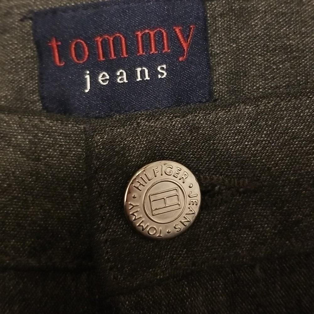 Tommy Jeans Tommy Hilfiger Womens Trousers Charcoal Size 11 Office - Picture 6 of 9